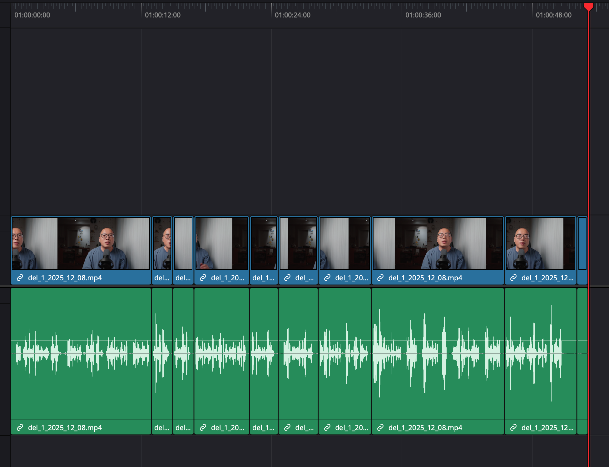 Timeline nach Stapeleinfügung